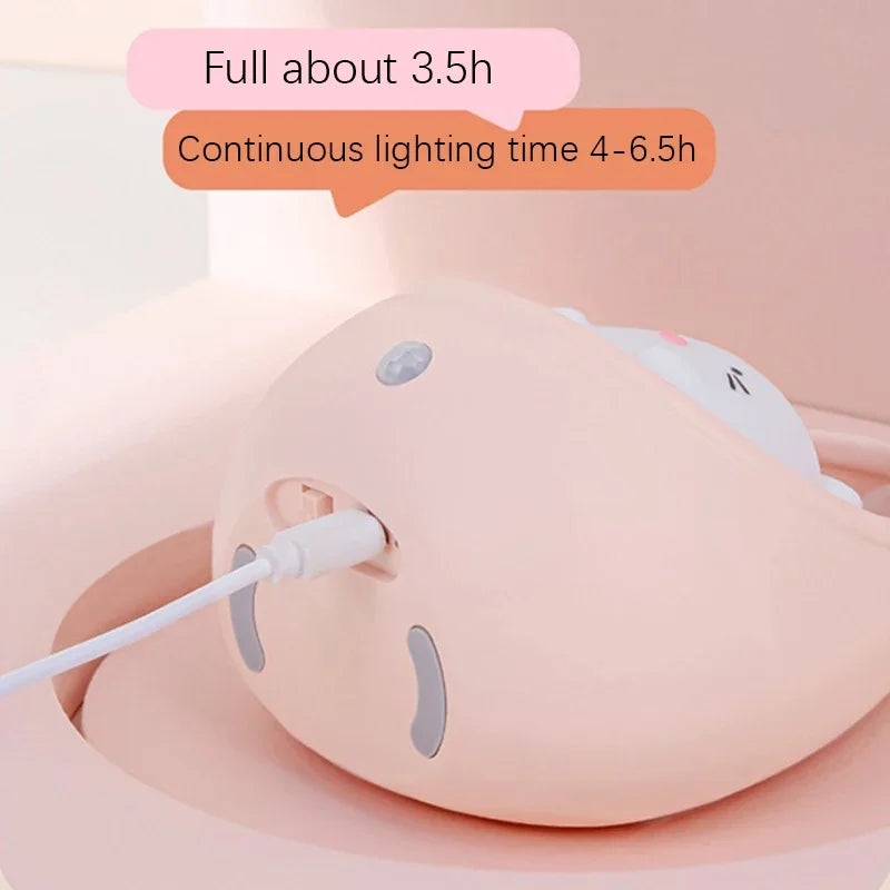 Rechargeable LED Night Light with Motion Sensor, USB Bedside Lamp with 120° Human Sensing, 3 Modes Warm Light for Bedroom, Hallway, Corridor & Table Decor