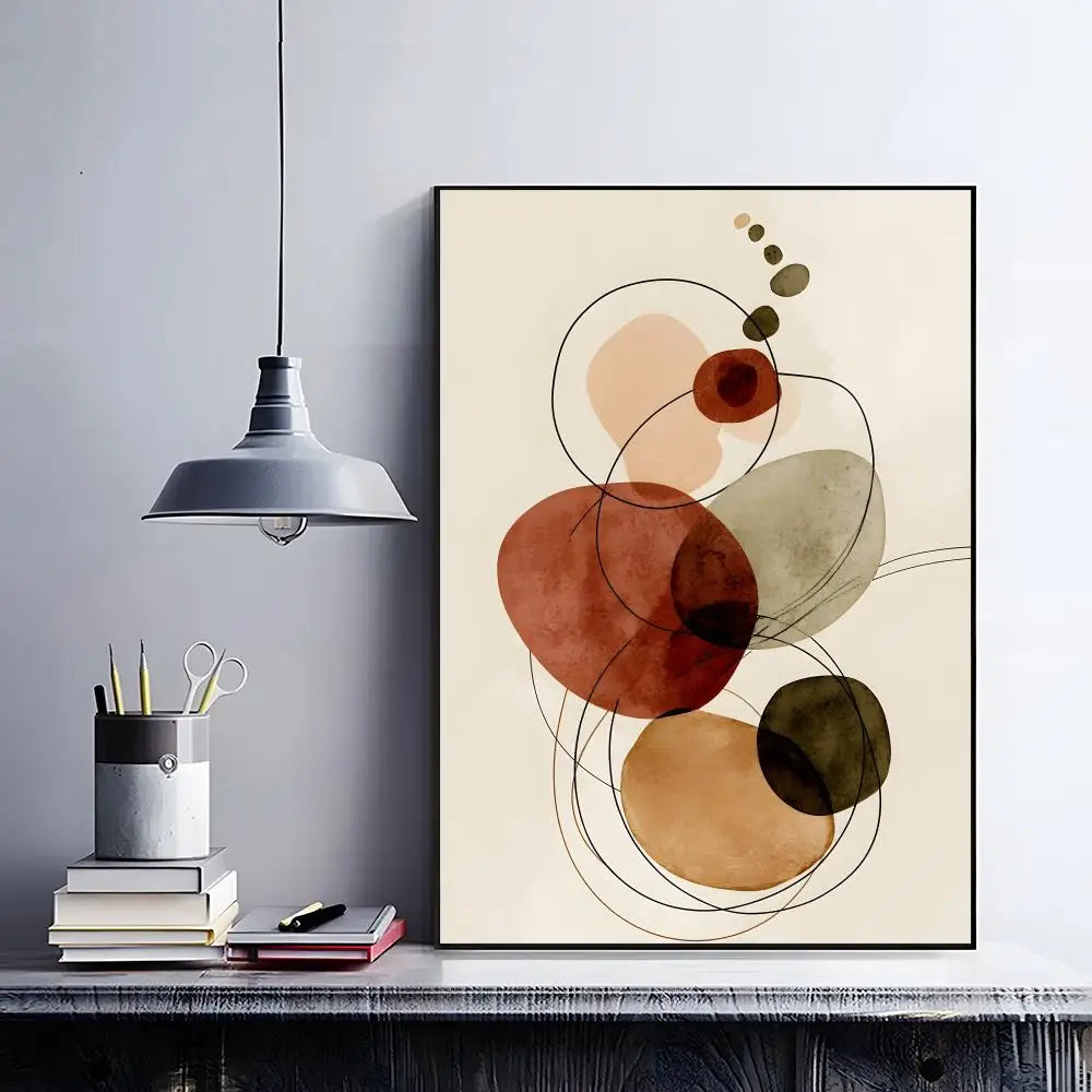art decor A-Abstract Bohemian Wall Art Poster Classic Home Interior Artwork & Stylish Room Decoration