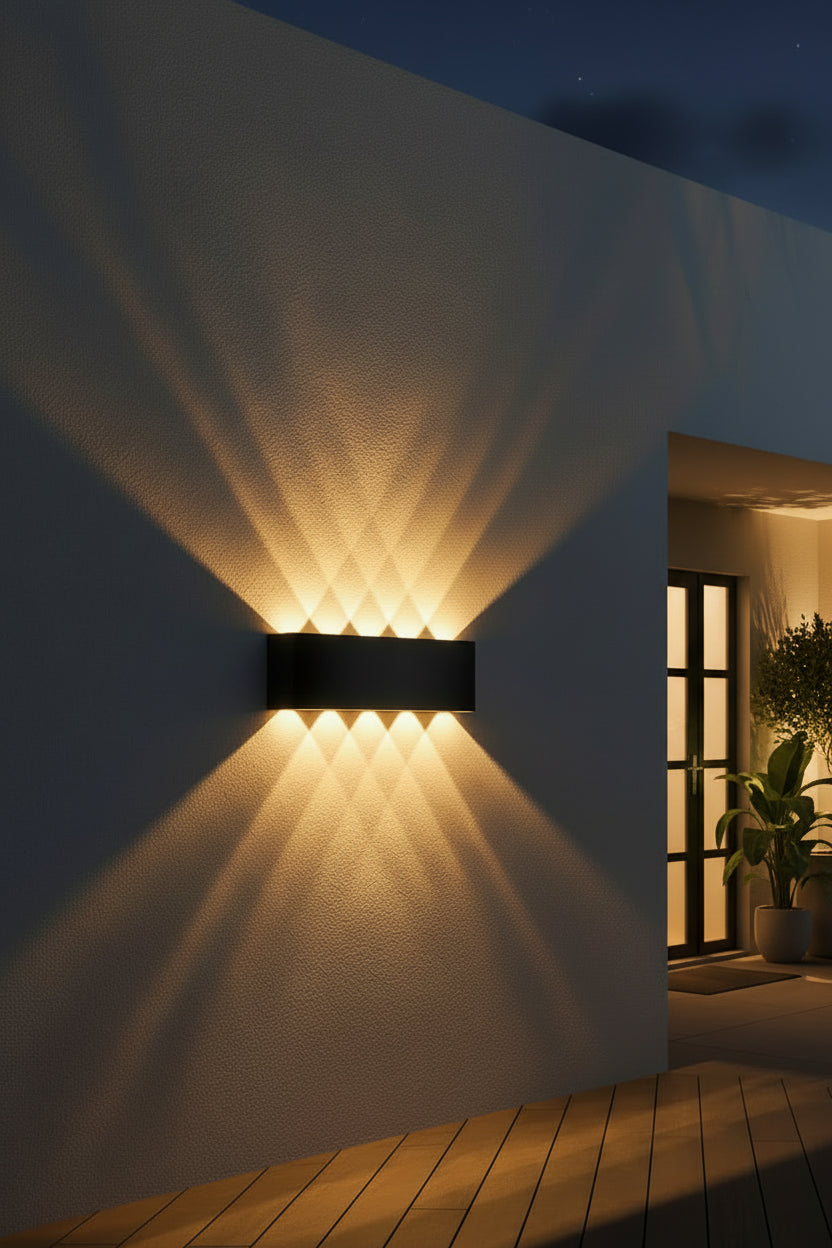 Modern LED Up & Down Wall Light – Outdoor & Indoor Exterior Sconce for Home & Garden