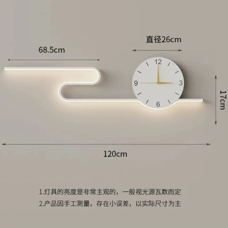 Silent Large Wall Clocks Led Living Room Art Creative Wall Clocks House Movement Horloge Murale Home Decoration Accessories