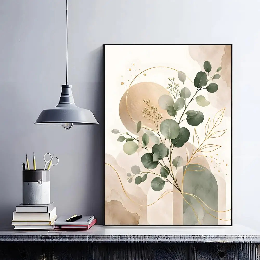 art decor A-Abstract Bohemian Wall Art Poster Classic Home Interior Artwork & Stylish Room Decoration