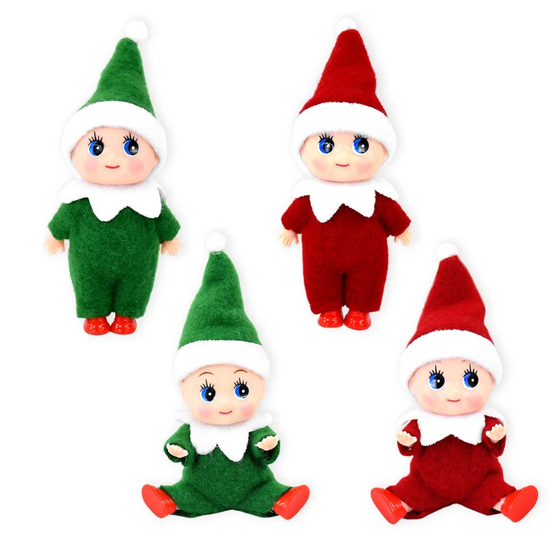 Christmas Mini Elf Doll Ornaments 1/3pcs, Baby Boy & Girl Elf Figurines, Cute Xmas Tree & Home Decorations for Holiday Party, New Year & Gifts