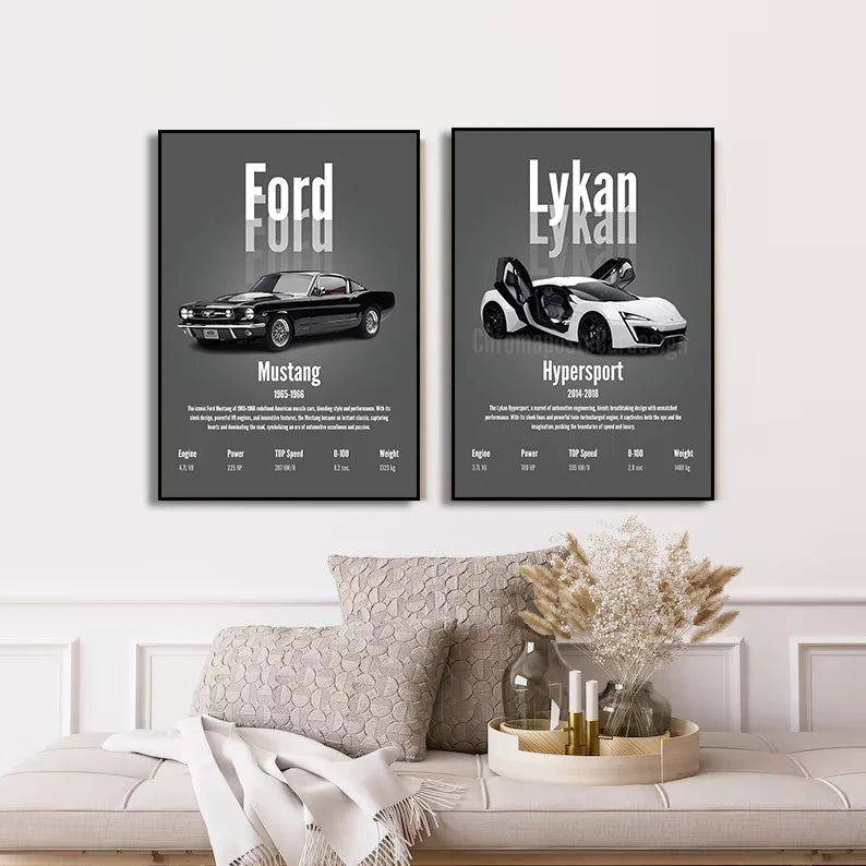 Classic Simple Wall Art Japan Cars Luxury Esthetics Super Sports Car HD Canvas Print Poster Home Living Room Bedroom Decoration