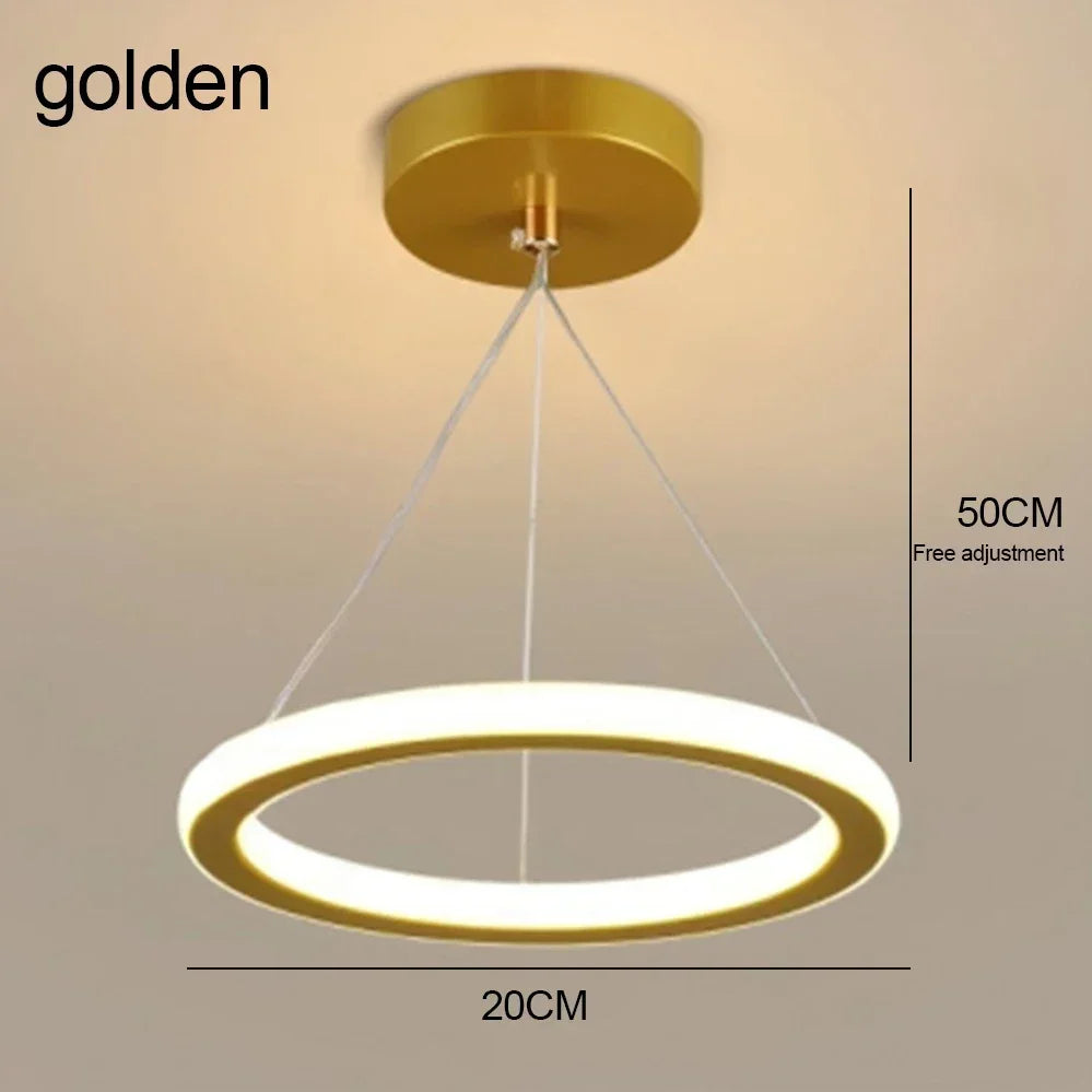 Modern LED Ceiling Light – Multi-Shape Minimalist Flush Mount Lamp with 3-Color Lighting
