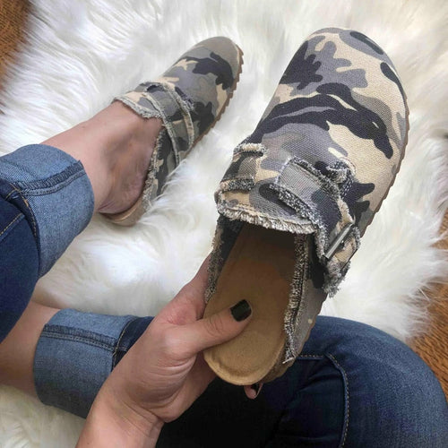 Women’s Vintage Clogs – Casual Slip-On Clog Shoes in Black, Beige, Leopard, Cow Print, Army & Striped Styles