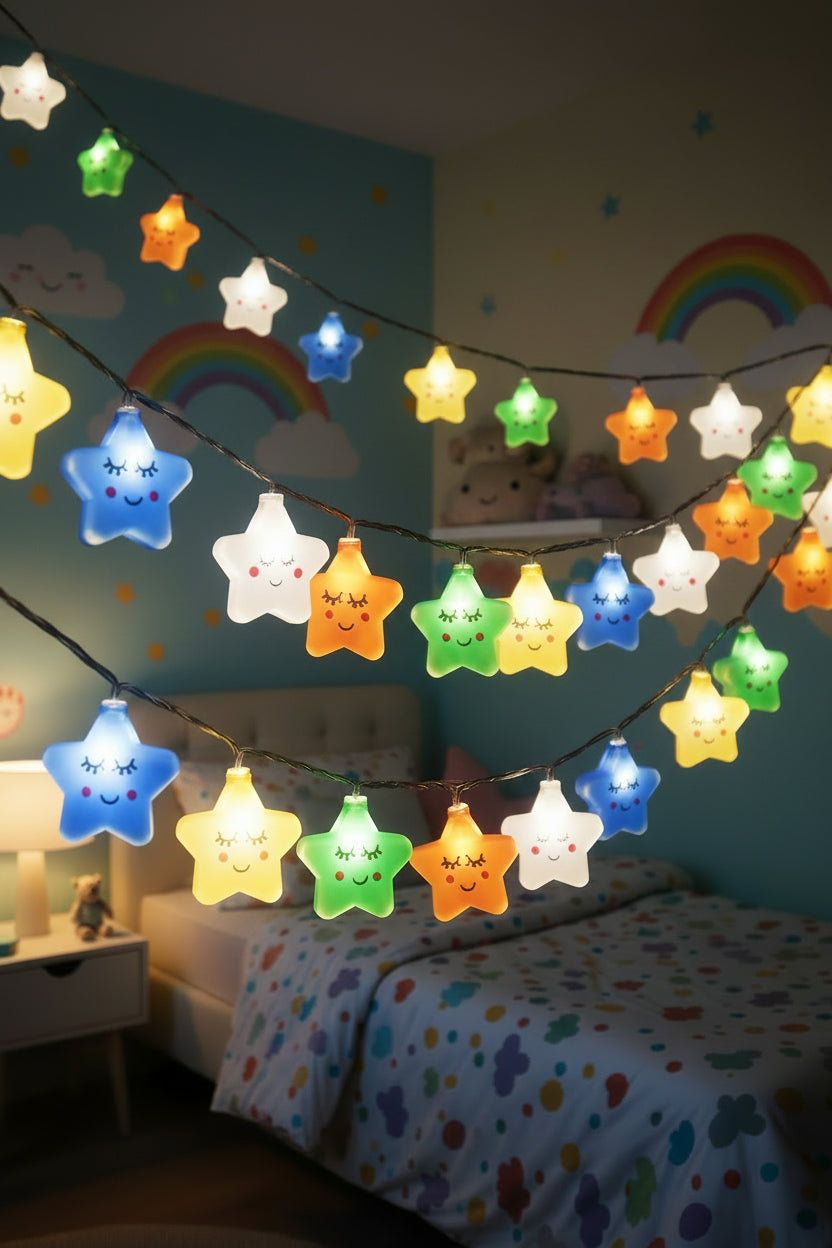 144 LED Star String Lights – Warm White USB & Battery Fairy Lights for Christmas, Weddings & Garden Decor