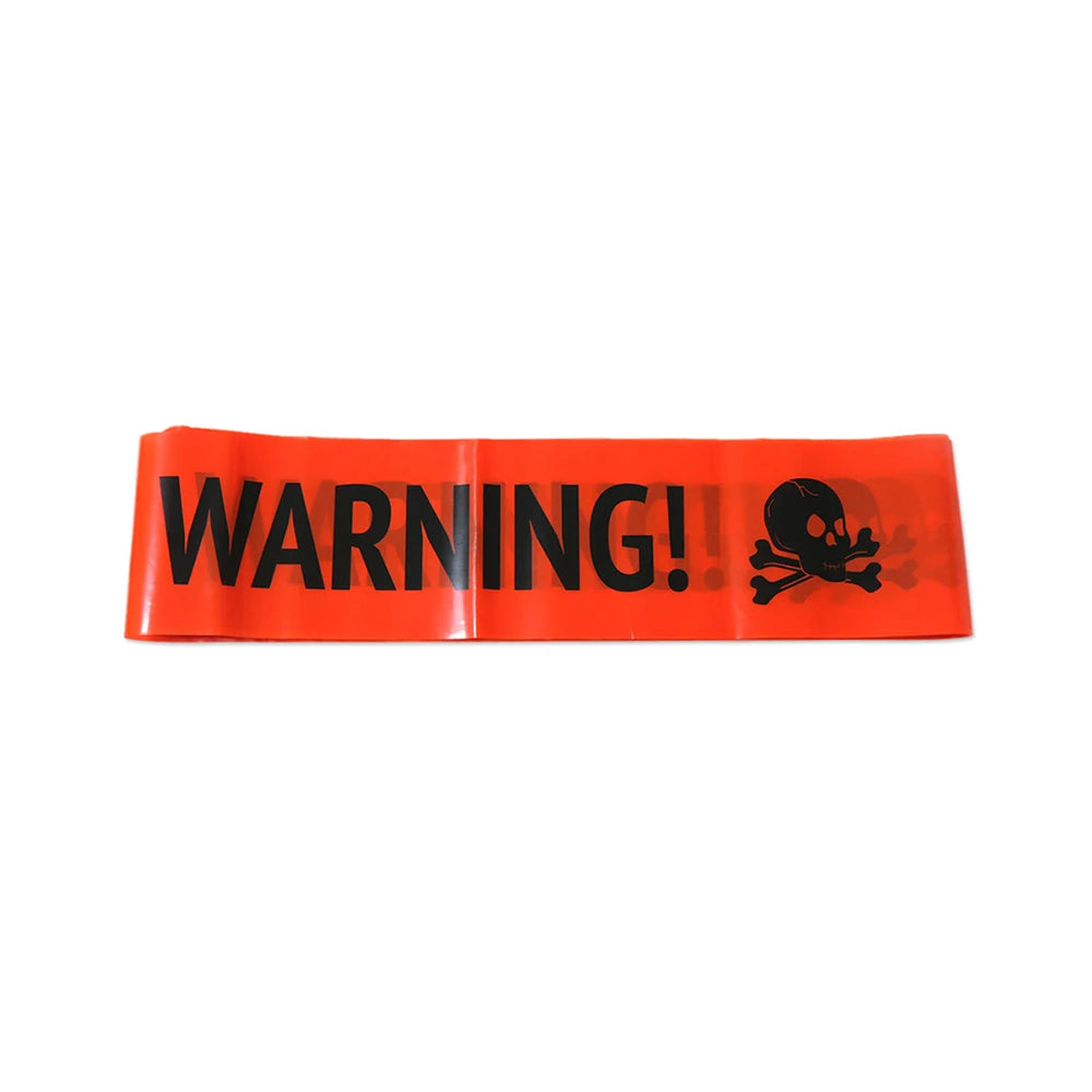 Runto 5M Halloween Warning Line Prop ,Happy Halloween Party Decoration ,Haunted House Horror Atmosphere Decoration Props