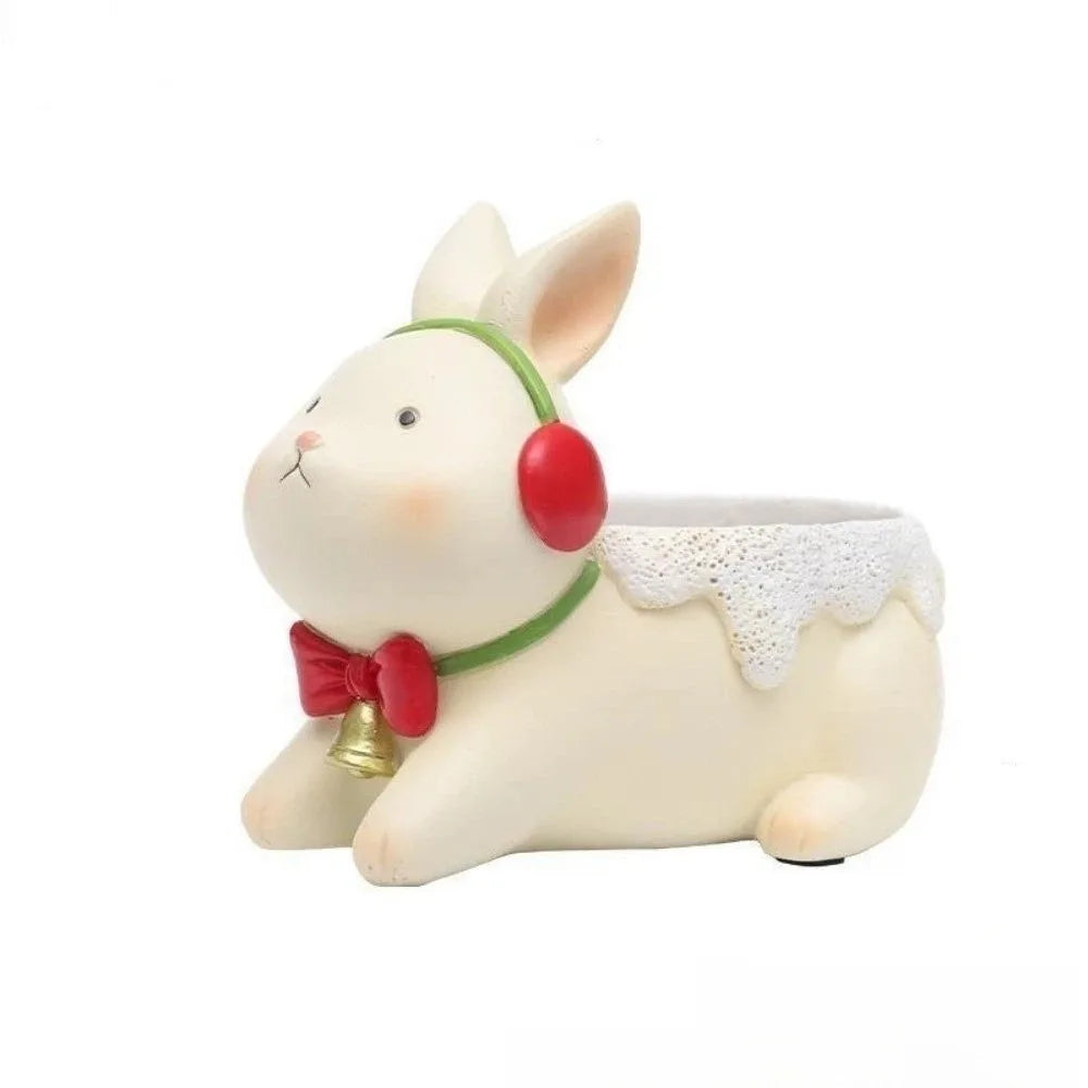 Cute Cartoon Dog Flower Pot, Funny Resin Succulent Planter & Desktop Ornament, Adorable Animal Plant Holder for Tabletop, Home, Office, Bedroom & Garden Decor