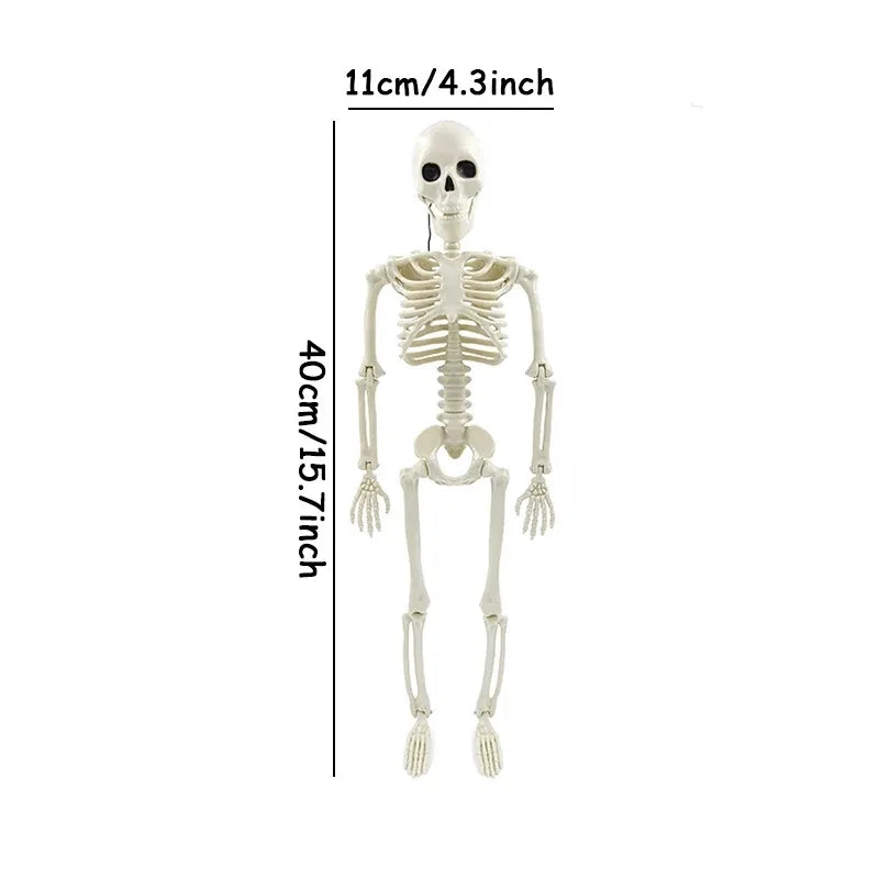 Happy Halloween Modeling Humanoid Skeleton Decorative Props Haunted House Home Bedroom Balcony Decoration Party DIY Supplies