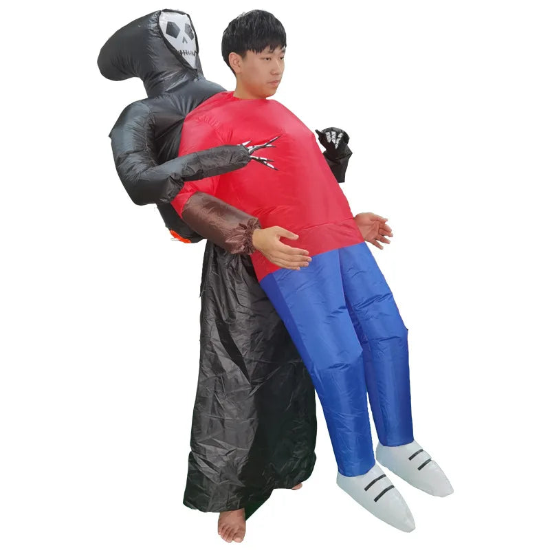 Halloween Funny Performance Costumes Terrifying Ghost Pumpkin Man Inflatable Costumes Day of the Dead Carnival Party Cosplay