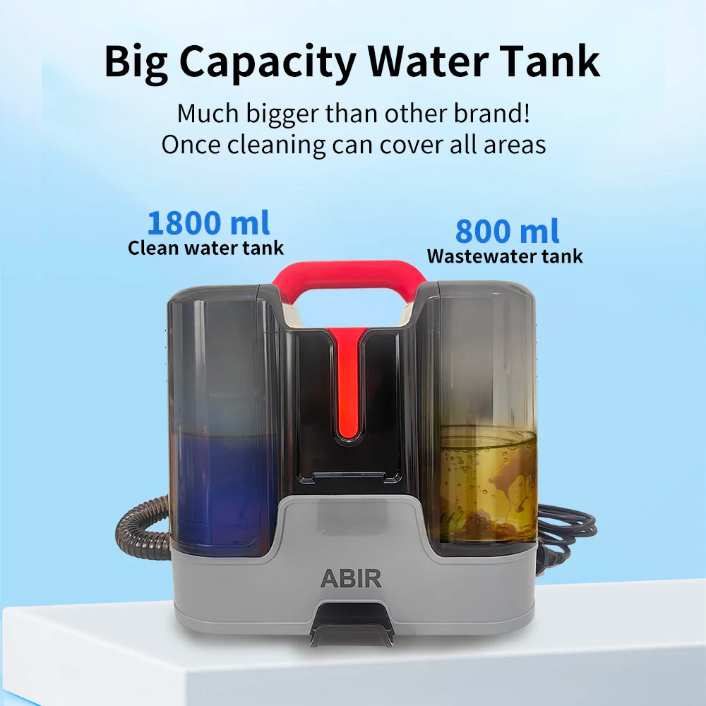 ABIR G80 Handheld Carpet & Upholstery Cleaner – 15,000Pa Wet & Dry Vacuum for Sofa, Carpet, Car & Pet Cleaning