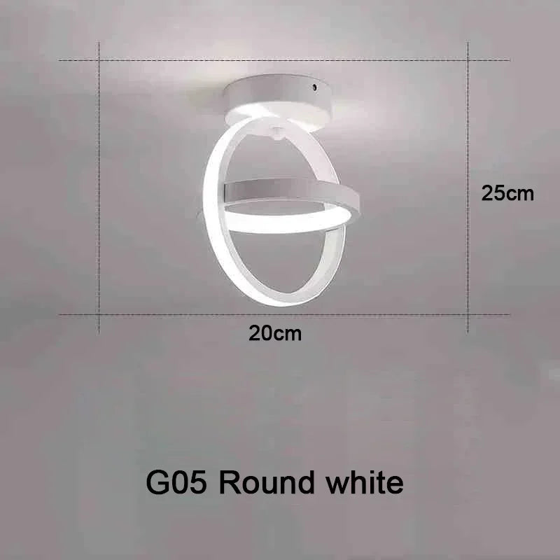 Modern LED Ceiling Light – Multi-Shape Minimalist Flush Mount Lamp with 3-Color Lighting