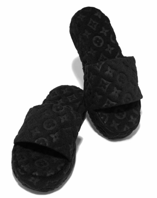 Women’s Flower Fur Slippers – Cozy Plush Slide Sandals with Fluffy Floral Design, Casual Indoor & Outdoor Footwear