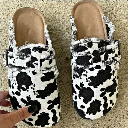 Women’s Vintage Clogs – Casual Clog Shoes in Striped, Black, Beige, Leopard, Cow Print & Army Designs