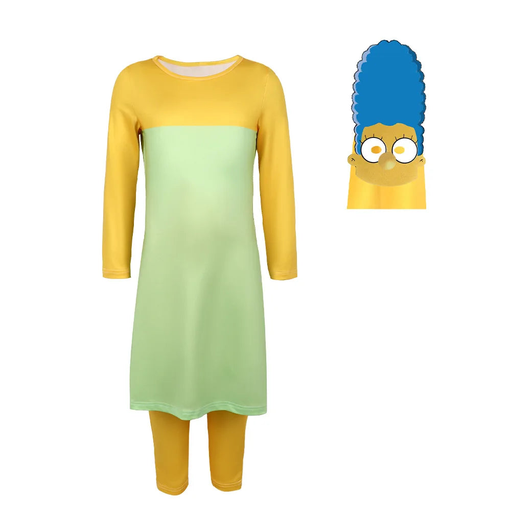 Halloween Family Cosplay Costume Full Set Cartoon Character Fancy Dress Up Outfit for Carnival Party