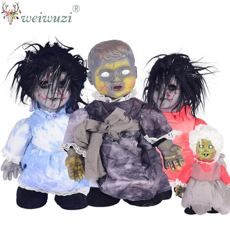 Halloween Costume Props Sound‑Activated Walking Ghost Doll Cosplay Costume for Bar Haunted House Masquerade Spooky Scene Display