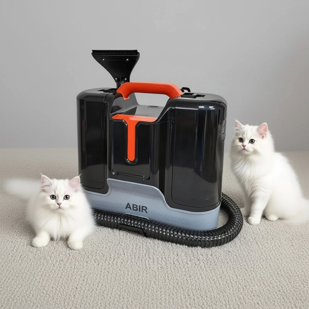 ABIR G80 Handheld Carpet & Upholstery Cleaner – 15,000Pa Wet & Dry Vacuum for Sofa, Carpet, Car & Pet Cleaning
