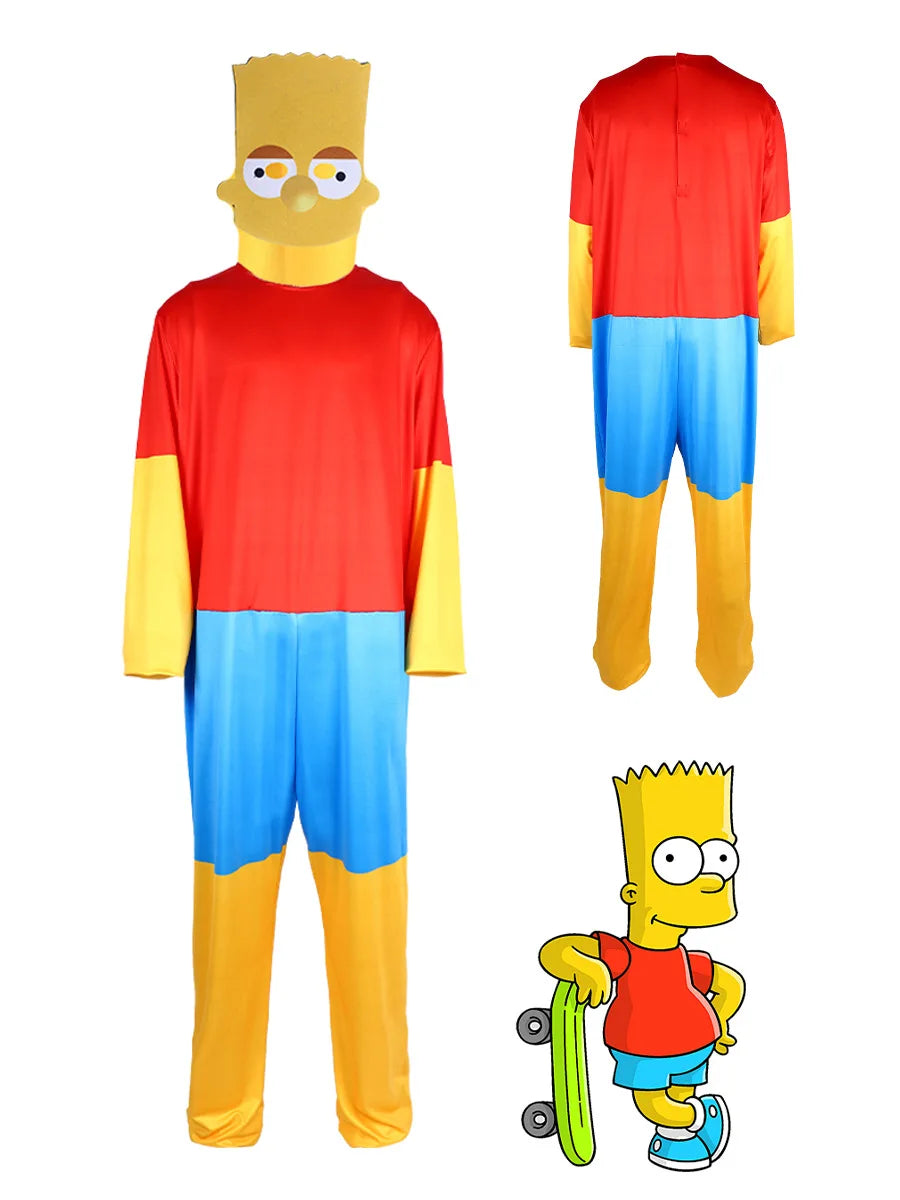 Halloween Family Cosplay Costume Full Set Cartoon Character Fancy Dress Up Outfit for Carnival Party