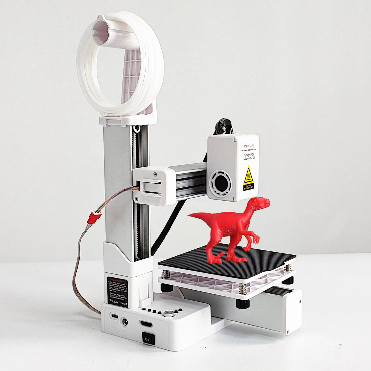 EasyThreed K10 3D Printer – Entry-Level FDM Printer for PLA & TPU 1.75mm Filament, 100×100×100mm Build Size, USB