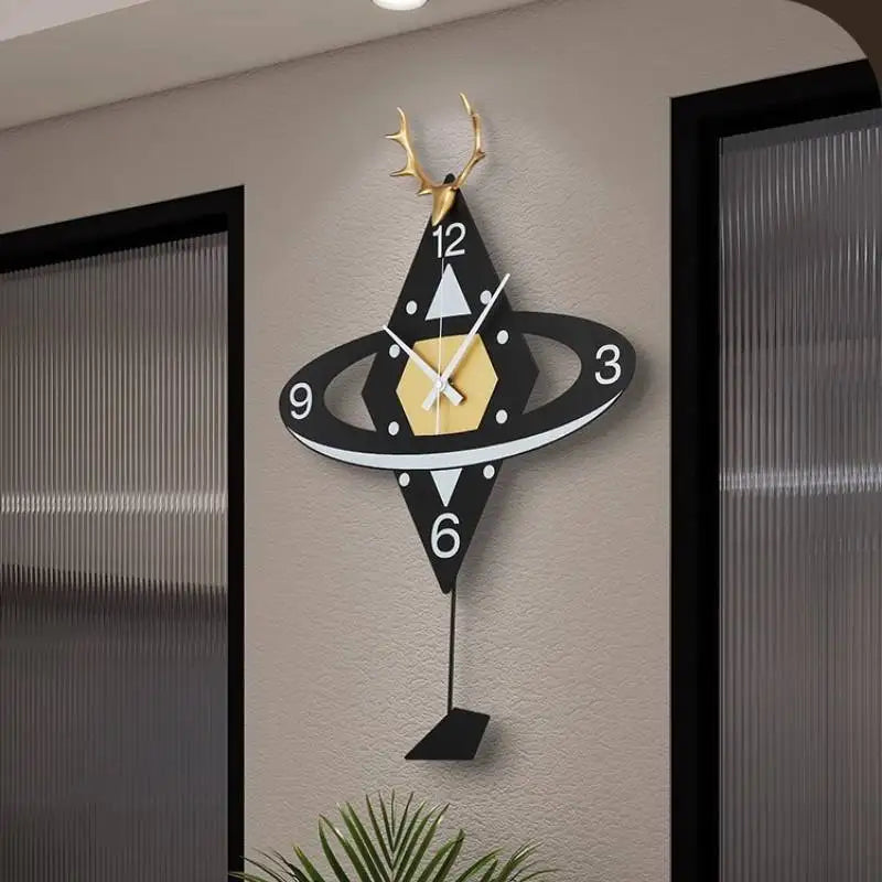 Large Luxury Wall Clock Design Unique Classroom Minimalism Wall Clock Living Room Aesthetic Mecanismo Reloj Pared Furniture Home