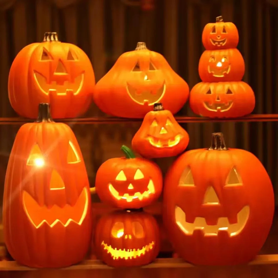 1Pc Decorative Pumpkin Halloween Props Lantern Decor Pumpkin Decoration Pumpkin Light Outdoor Halloween Decoration
