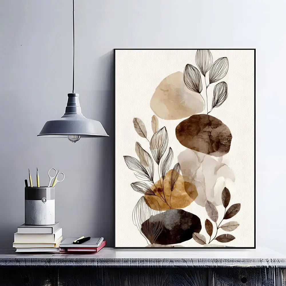 art decor A-Abstract Bohemian Wall Art Poster Classic Home Interior Artwork & Stylish Room Decoration