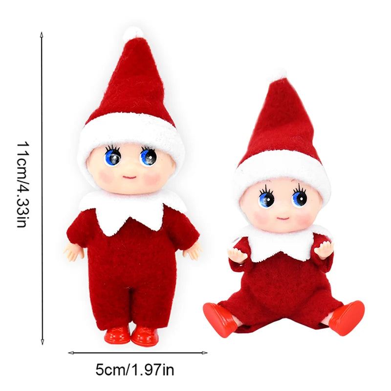 Christmas Mini Elf Doll Ornaments 1/3pcs, Baby Boy & Girl Elf Figurines, Cute Xmas Tree & Home Decorations for Holiday Party, New Year & Gifts