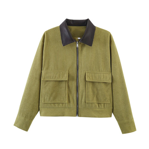 Women’s Pink Loose Fit Casual Jacket – Spring Streetwear Outerwear