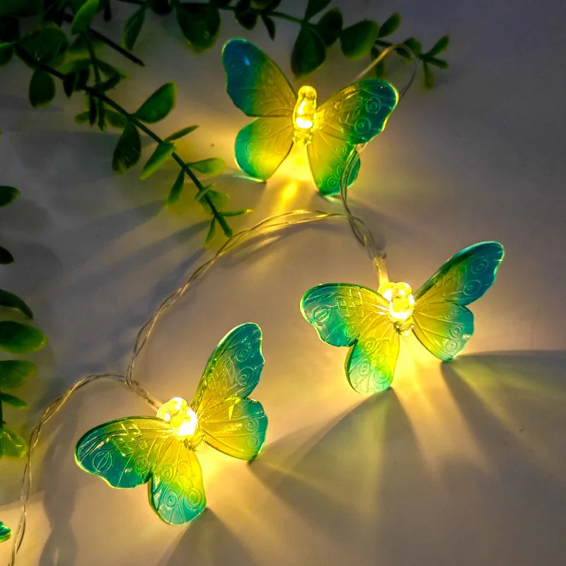LED Butterfly String Lights 1.5M–6M, Warm White Fairy Lights with Butterfly Garland Design, USB & Battery Options for Girls’ Bedroom, Wedding, Birthday & Party Decor