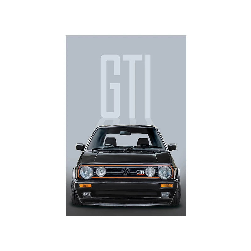 Modern Sports Car Graffiti Canvas Painting Luxury Retro Racing Poster Print Abstract Supercar Wall Art Living Room Home Decor