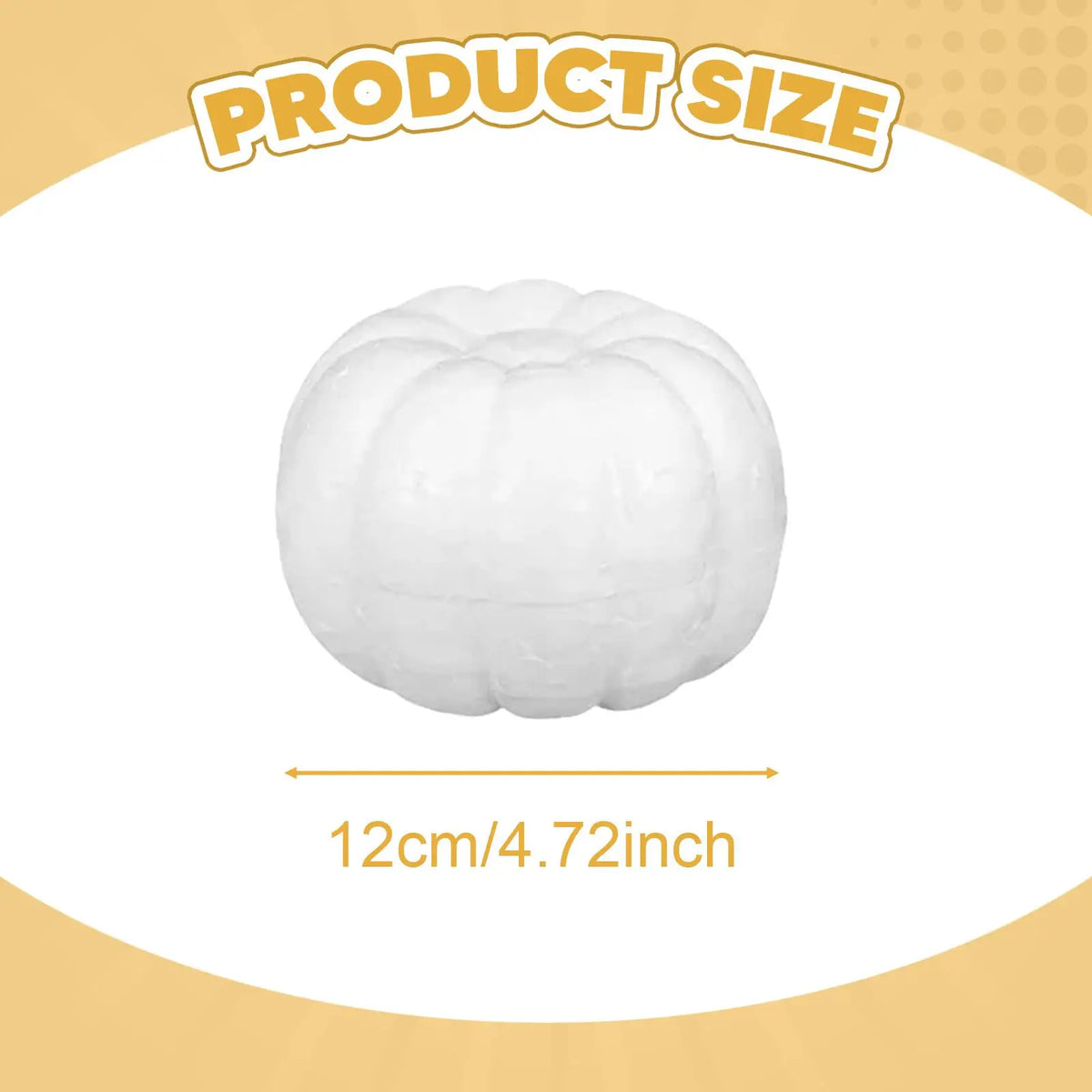 Halloween Foam Pumpkins Props Handmade Artificial Pumpkins for Halloween School Projects Birthday Autumn Fall Harvest Decor