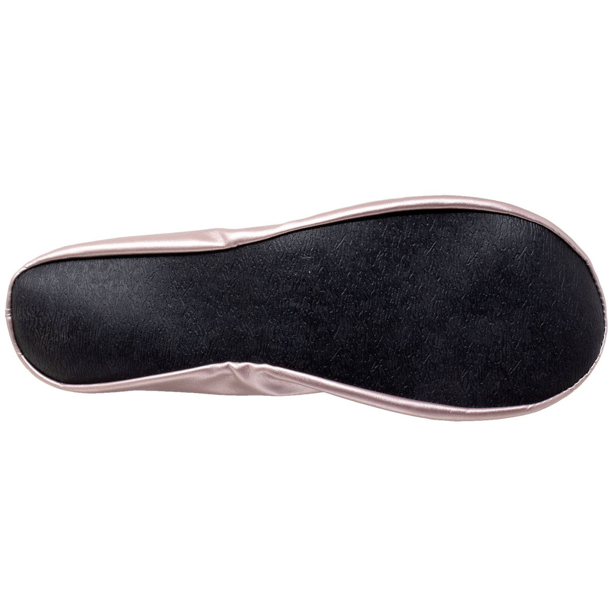 Women's Foldable Ballet Flats – Portable Travel Shoes with Elastic Trim, Soft Lining & Non-Slip Rubber Sole, Gold