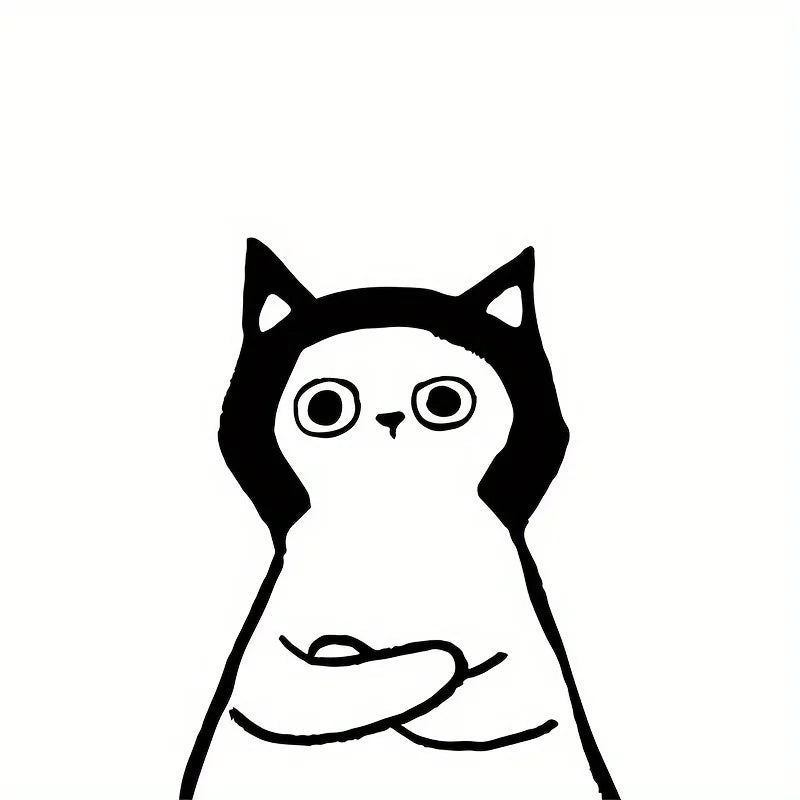 Japanese Cute Cat Door Curtain, Cartoon Hanging Curtain for Bedroom & Kitchen, 1-Panel Polyester Room Divider with Blackout Design for Home, Office & Cafe Decor