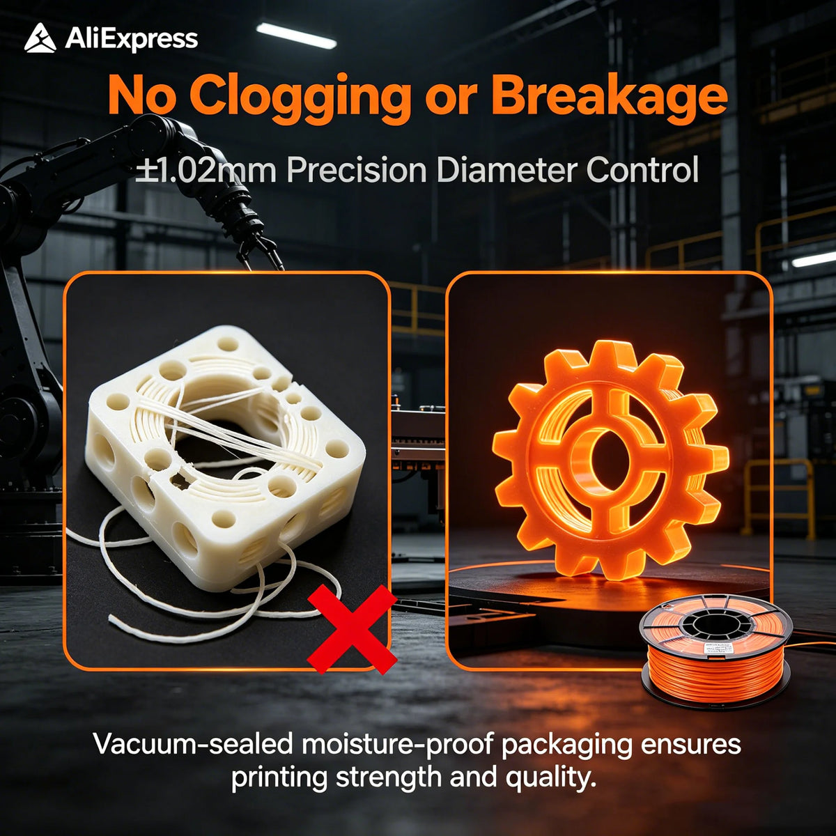MISCYDER PLA 3D Printer Filament 1.75mm – 250g Solid FDM Printing Filament, High-Precision 3D Printing Material