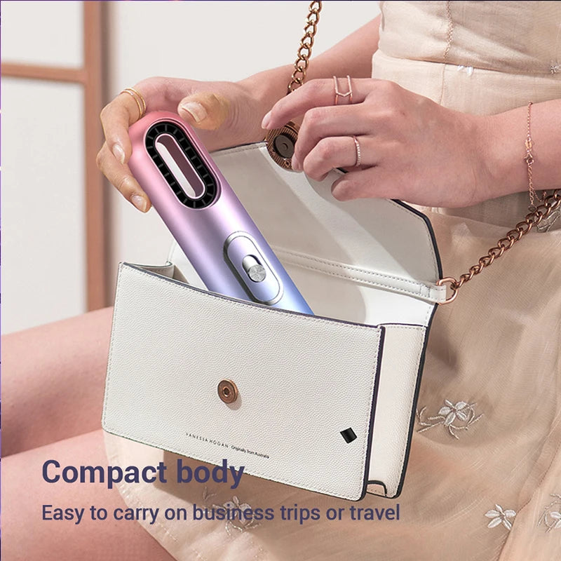 Portable 2-in-1 Hair Dryers Curling Comb Hairbrush Styling Tools Hair Dryers And Volumizer Blower Straightener Hand Hair Dryer