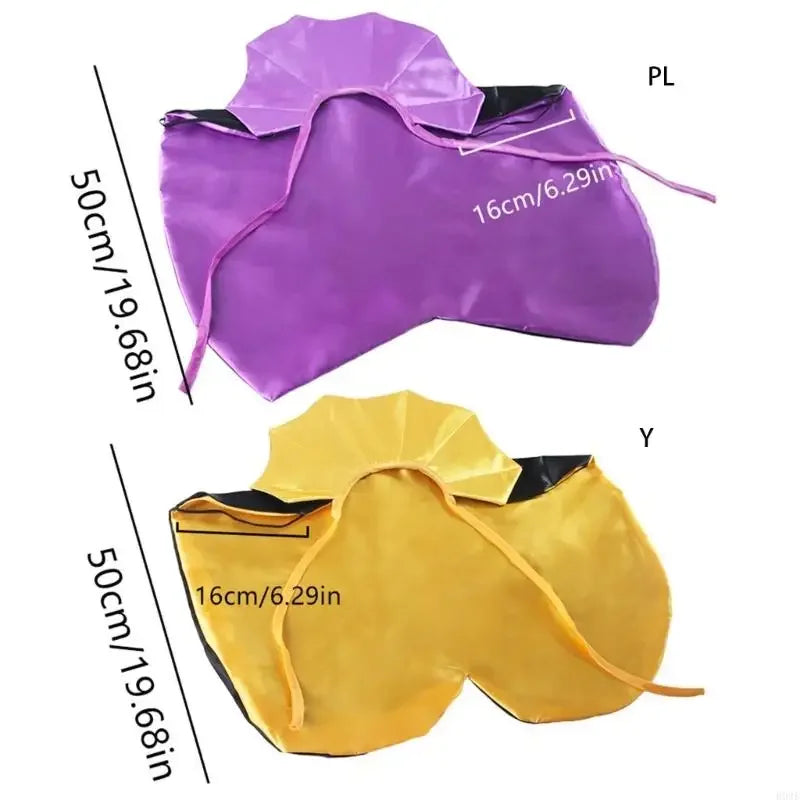 Halloween Pet Costume Cloak with Easy to Wear Laceup Tied Design Comfortable Polyester Dog Cosplay Outfit for Parties