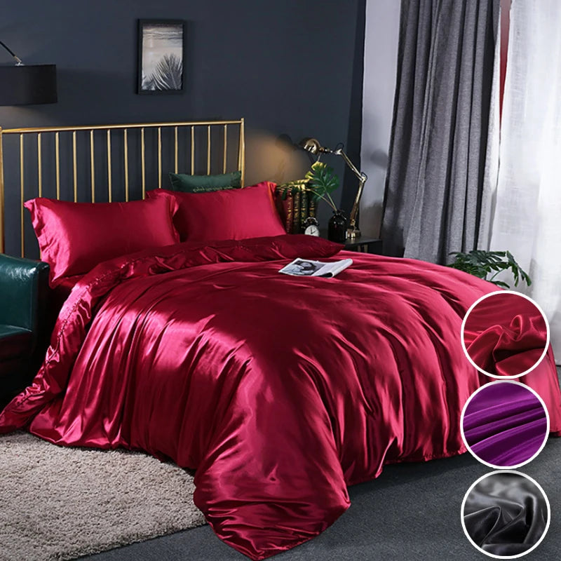 Silky Soft Duvet Cover Set – Textured Microfiber Comforter Cover with Zipper Closure, Corner Ties & Pillow Shams