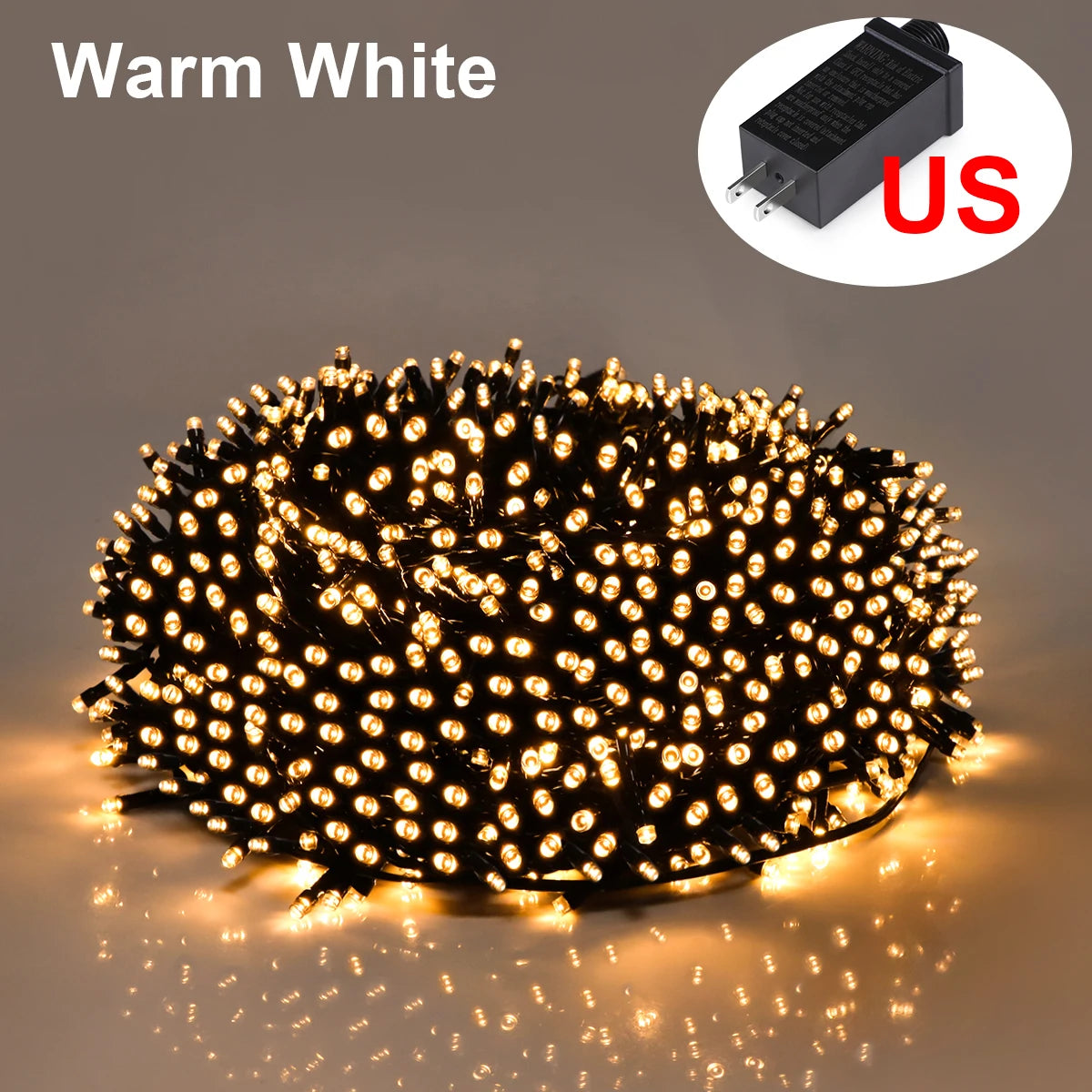 10M-100M LED String Lights, Waterproof Outdoor Fairy Lights, 24V Christmas Lights for Wedding, Party & Courtyard Decor