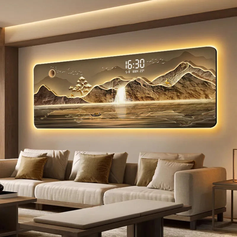 Modern Acrylic Decorative Wall Clock – Silent Geometric Design for Living Room & Home Décor