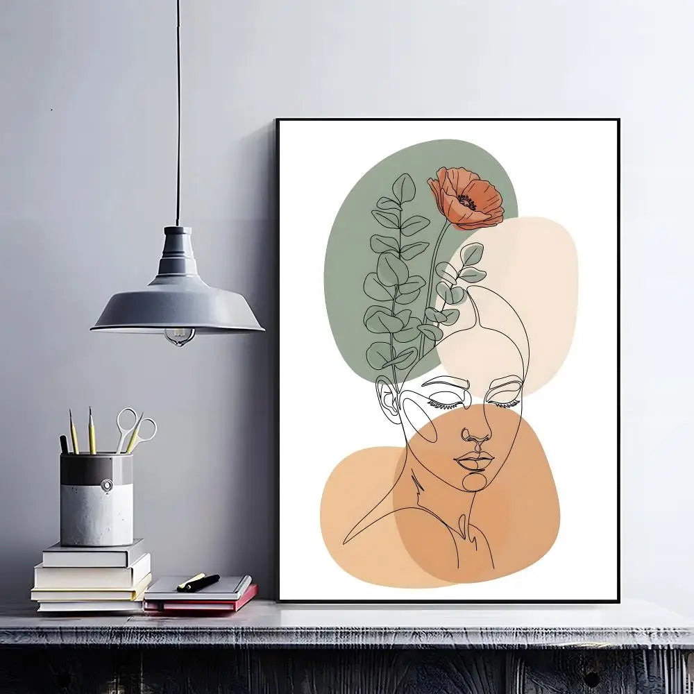 art decor A-Abstract Bohemian Wall Art Poster Classic Home Interior Artwork & Stylish Room Decoration