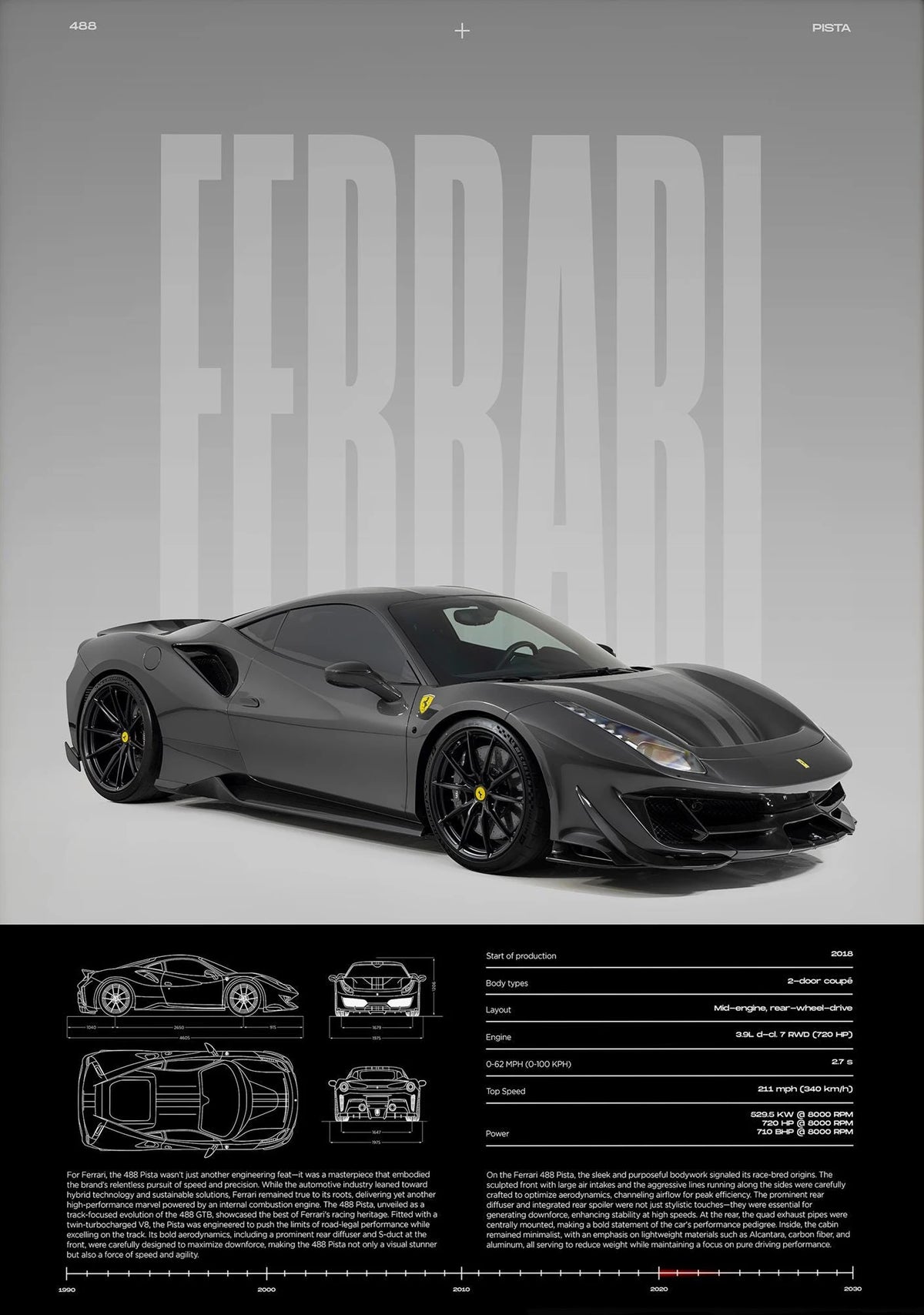 Classic Simple Wall Art Cars Luxury Esthetics Super Sports Car HD Canvas Print Poster Home Living Room and Bedroom Decoration
