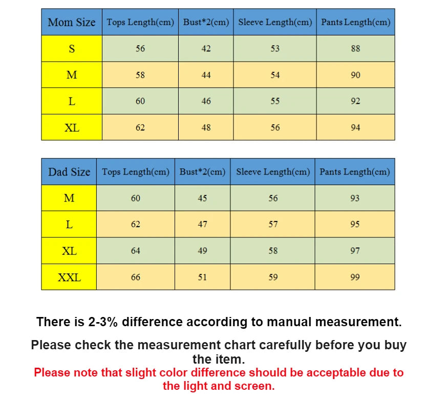 Matching Family sleepwear 2PCS/1PCS Pajamas Set Family loungewear Collection Sleepwear Nightwear Long Pajamas Set