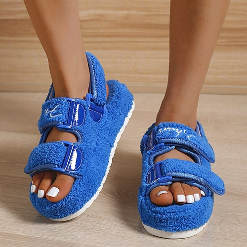 Women’s Casual Thick-Soled Sandals – Stylish Summer Shoes in Orange, Blue, Black & Green