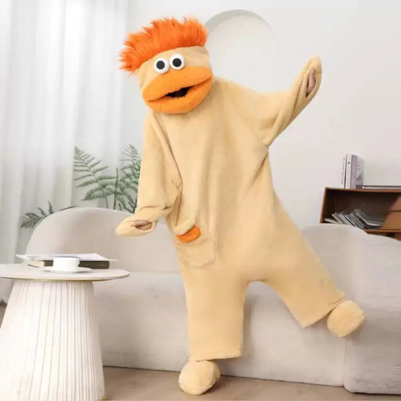 Funny Cute Wide Mouth Fish Cartoon Onesie Pajamas Thick Coral Fleece Couple Homewear Men Women Autumn Warm Loose Sleep Costume