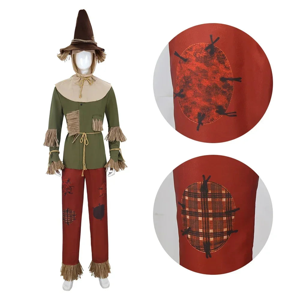 Halloween Cosplay Costume: The Wizard of Oz Lionand Scarecrow Outfits for Performances and Parties