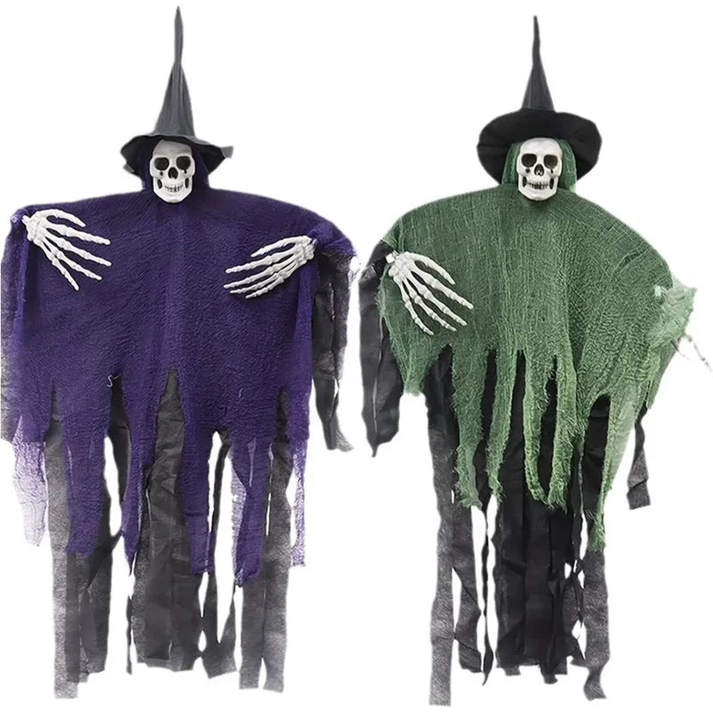 Halloween Hanging Skeleton Ghosts Decor Halloweens Skeleton Flying Ghost Haunted Haunted House Prop Party Decorations