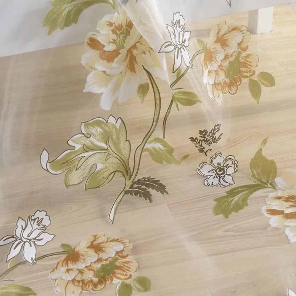 Floral Peony Sheer Tulle Curtains, 3D Embroidered Polyester Voile Window Curtain, Elegant Translucent Drapes for Living Room, Bedroom, Hotel & Home Decor