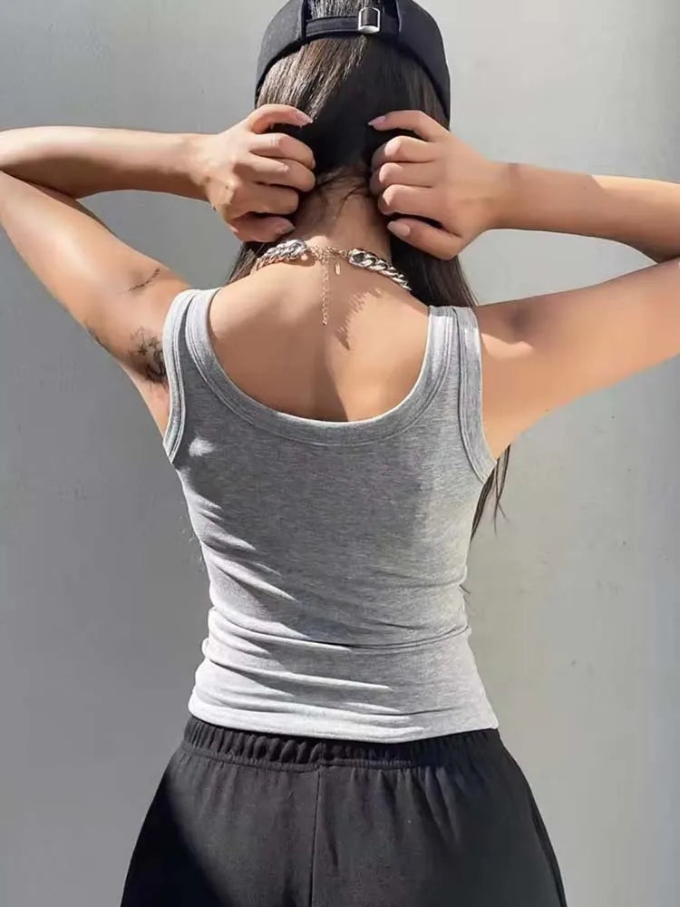 Tank Soft Top For Women Summer Outfits Tight And Sexy Tank Top Knitted Bottom Shirt And Sleeveless Top For Outerwear