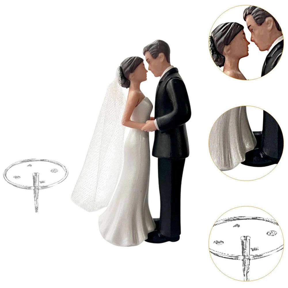 Bride & Groom Cake Topper – Romantic Resin Couple Figurines for Wedding Cakes, Anniversaries & Party Decor