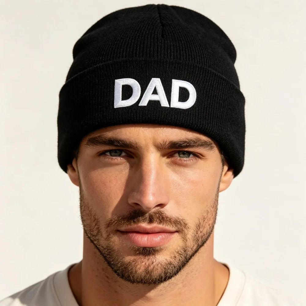 Cute Printed Family Matching Cap Parent-child Wool Knit Beanie Warm Retro Printing Knit Cap Apparel Accessories